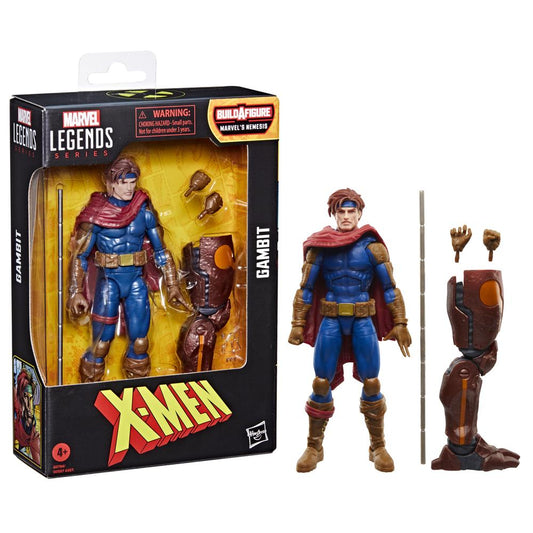 FIGURA HASBRO MARVEL LEGENDS SERIES BUILD A FIGURE MARVELS NEMESIS X - MEN GAMBIT