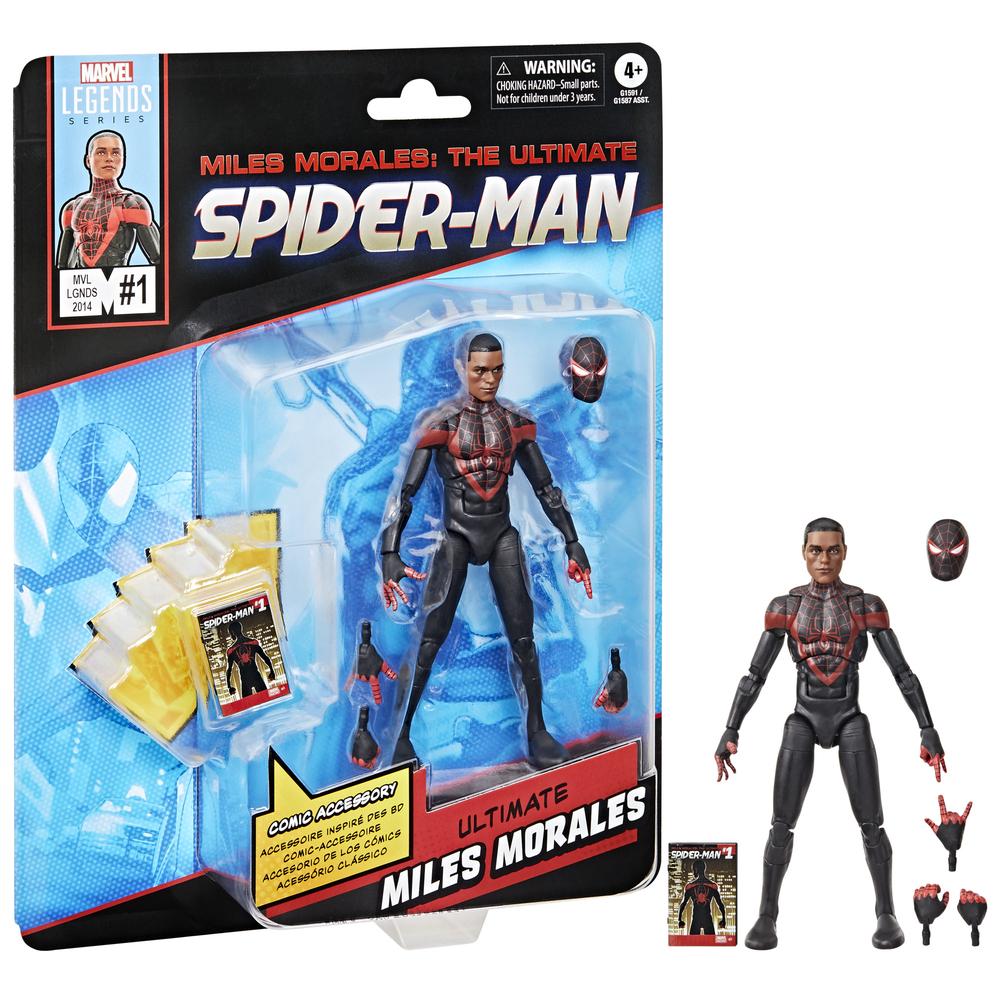 FIGURA HASBRO MARVEL LEGENDS MILES MORALES: THE ULTIMATE SPIDER - MAN MINI COMICS ULTIMATE MILES