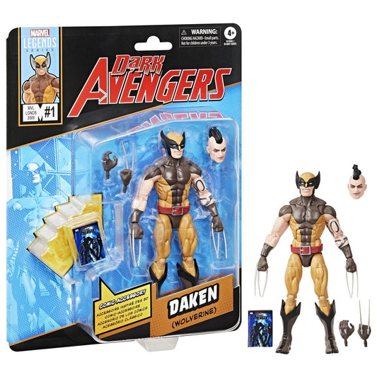 FIGURA HASBRO MARVEL LEGENDS DARK AVENGERS MINI COMICS DAKEN (WOLVERINE)