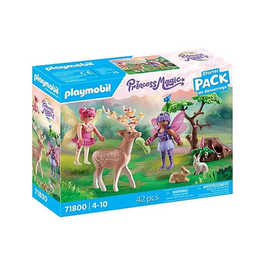 PLAYMOBIL -  STARTER PACK HADAS CON ANIMALES DEL BOSQUE