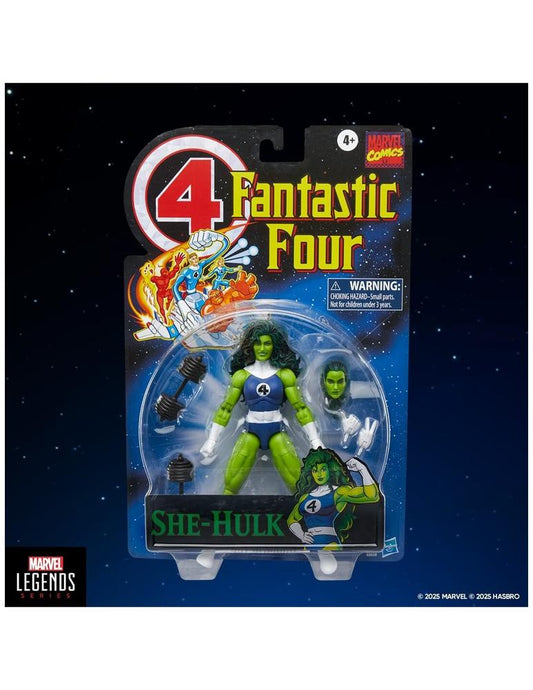 FIGURA HASBRO MARVEL LEGENDS SERIES RETRO FANTASTIC FOUR SHE HULK
