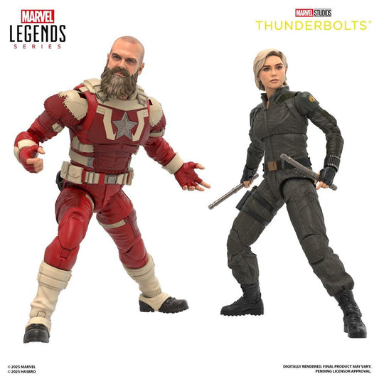 FIGURA HASBRO MARVEL STUDIOS THUNDERBOLTS MARVEL LEGENDS SERIES YELENA BELOVA & RED GUARDIAN 15CM