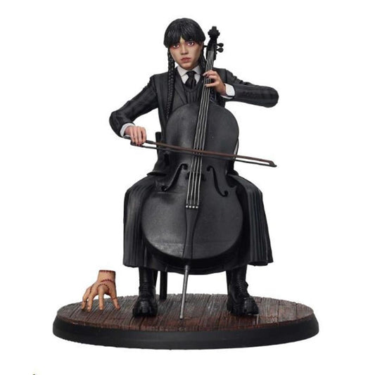 FIGURA SD TOYS WEDNESDAY MIERCOLES VIOLONCHELO 15CM