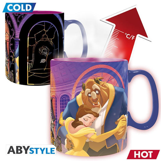 TAZA TERMICA ABYSTYLE DISNEY LA BELLA Y LA BESTIA 460ML