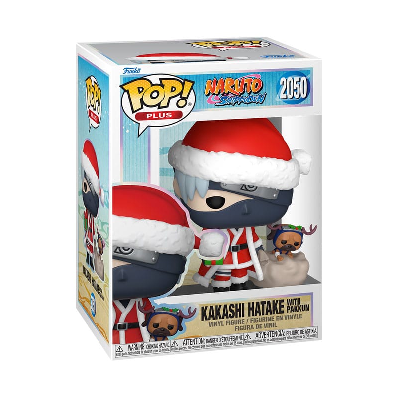 FUNKO POP NARUTO SHIPPUDEN KAKASHI HATAKE W -  PAKKUN (HOLIDAY)