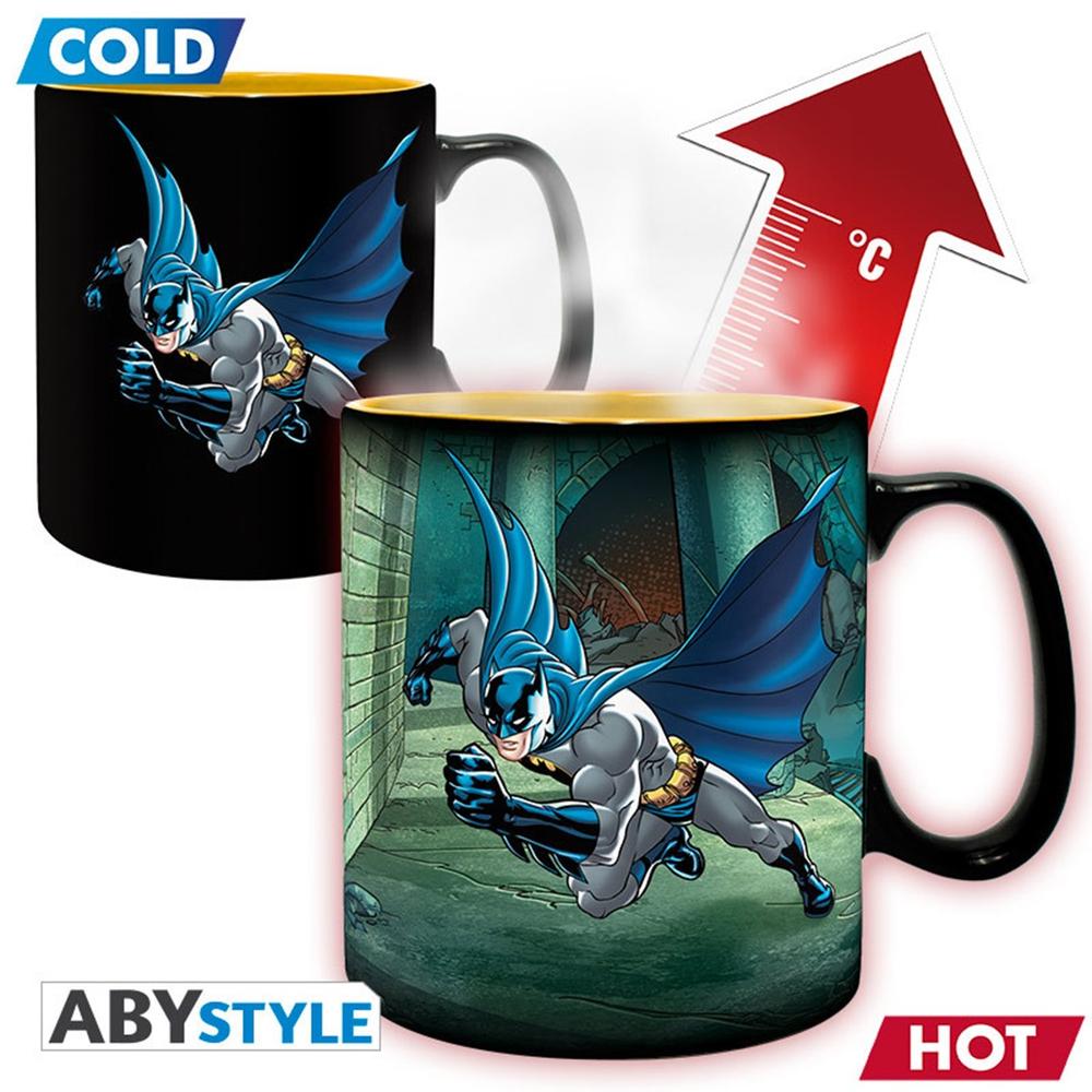 TAZA TERMOCOLORA DC COMICS BATMAN Y JOKER 460 ML
