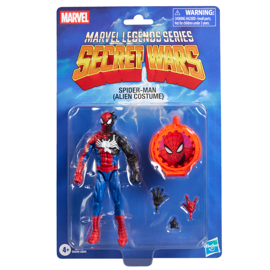 FIGURA HASBRO MARVEL LEGENDS SERIES SECRET WARS SPIDER - MAN (ALIEN COSTUME)