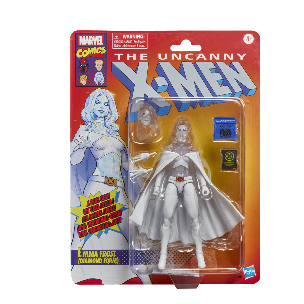 FIGURA HASBRO MARVEL COMICS THE UNCANNY X - MEN EMMA FROST (DIAMOND FORM)