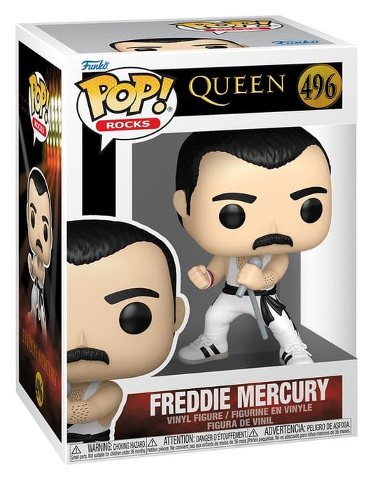 FUNKO POP ROCKS: QUEEN -  F. MERCURY (WHITE SINGLET)