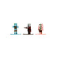 MINECRAFT SET 18 FIGURAS 4 CM MINECRAFT NANO METALFIGS