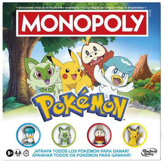 MONOPOLY EDICION POKEMON JUEGO DE MESA HASBRO GAMING