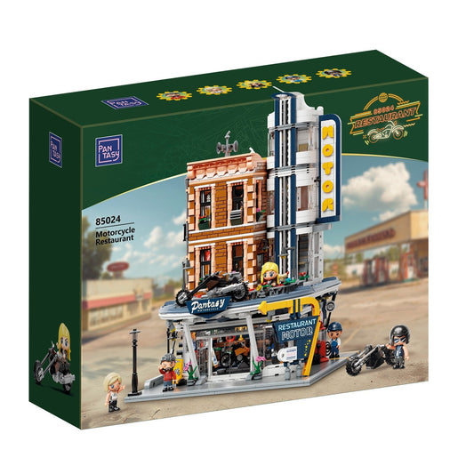 MOTORCYCLE RESTAURANT SET CONSTRUCCION 42 CM RETRO SERIES