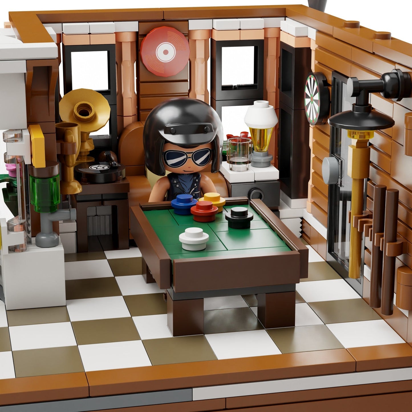 MOTORCYCLE RESTAURANT SET CONSTRUCCION 42 CM RETRO SERIES