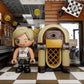 MOTORCYCLE RESTAURANT SET CONSTRUCCION 42 CM RETRO SERIES
