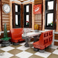 MOTORCYCLE RESTAURANT SET CONSTRUCCION 42 CM RETRO SERIES