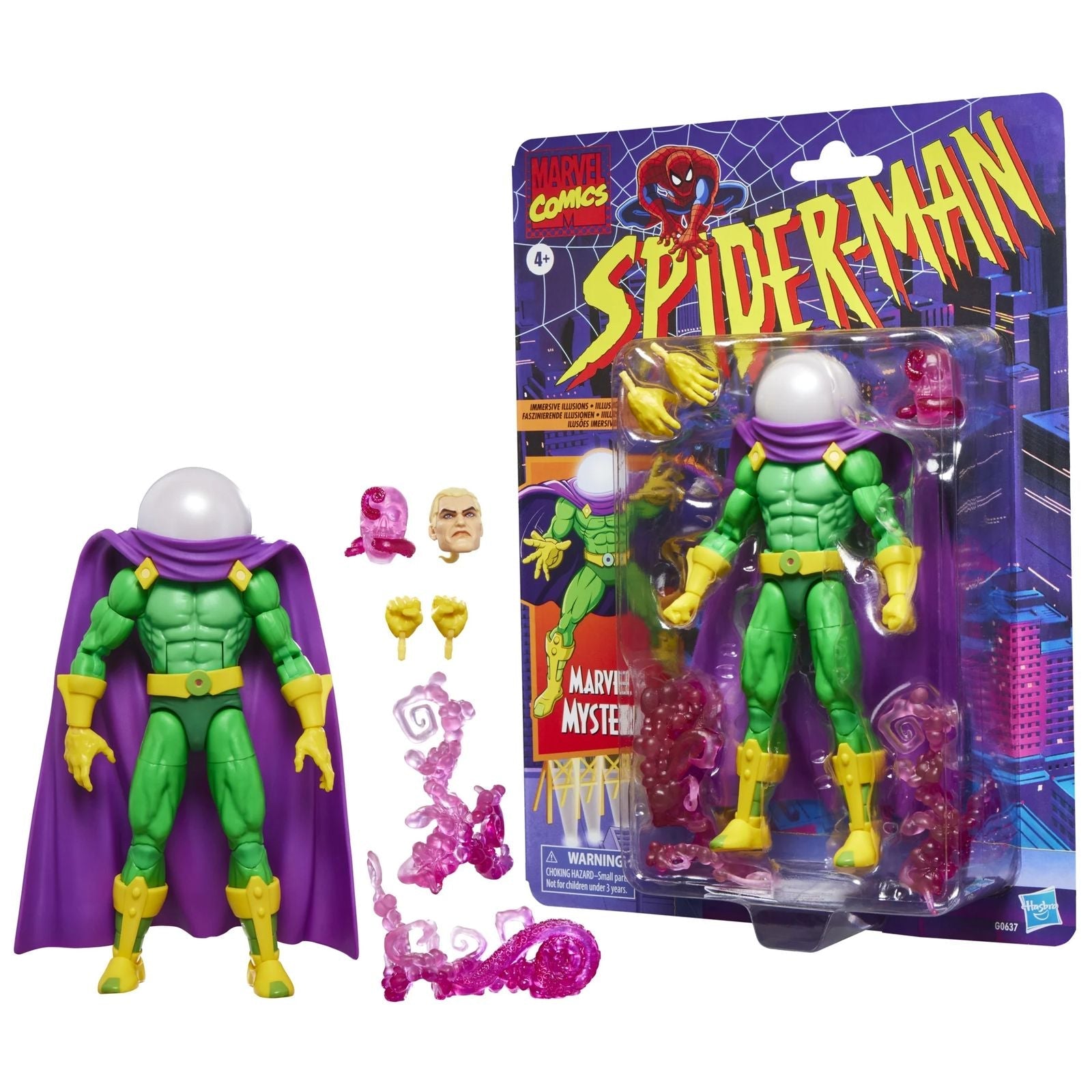 MYSTERIO FIGURA 15 CM SPIDER-MAN: THE ANIMATED SERIES MARVEL LEGENDS SERIES