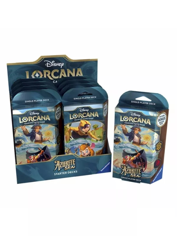 Mazos para un jugador (8 unidades) Azurite Sea Inglés - Disney Lorcana TCG