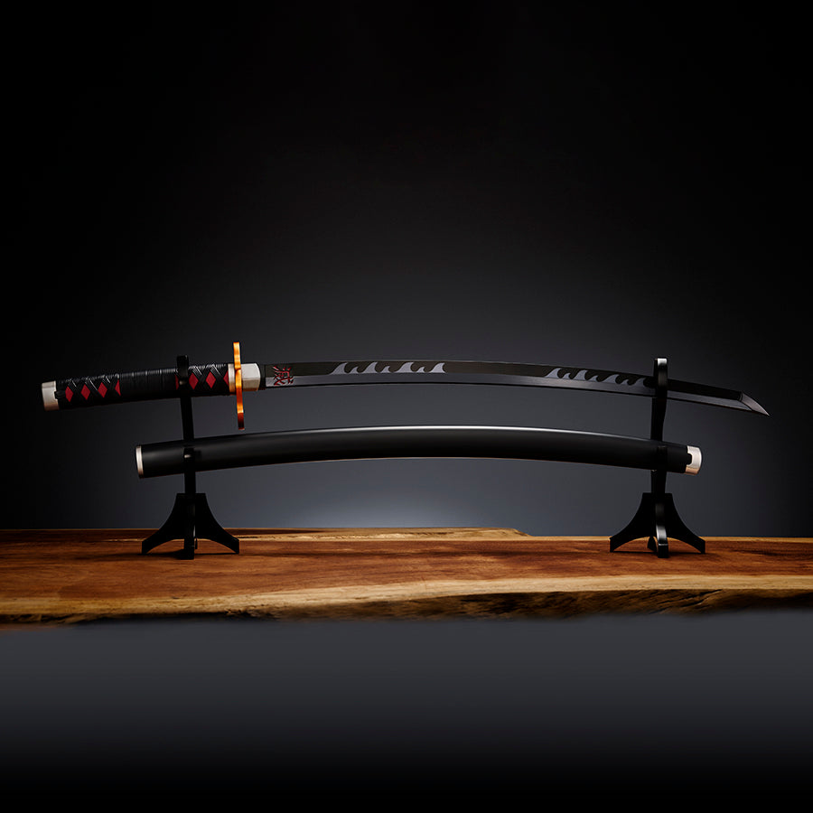 NICHIRIN SWORD (TANJIRO KAMADO) KYOJURO RENGOKUS SWORD GUARD VERSION REPLICA 88 CM DEMON SLAYER: KIMETSU NO YAIBA PROPLI