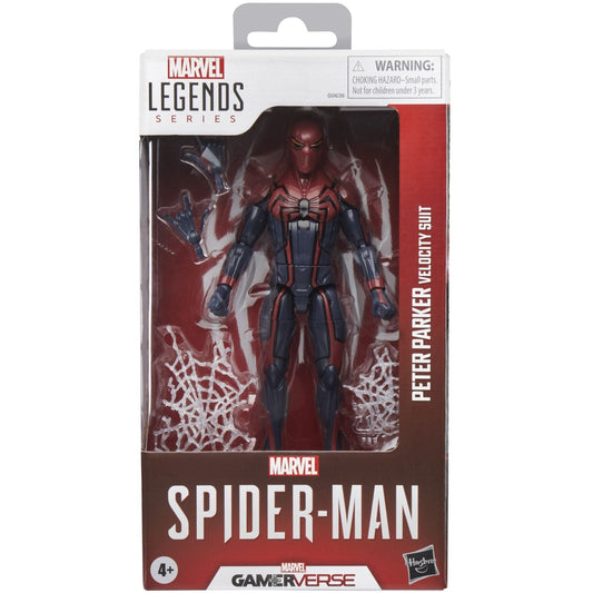 PETER PARKER VELOCITY SUIT VERSION FIGURA 15 CM SPIDER-MAN GAMERVERSE MARVEL LEGENDS SERIES