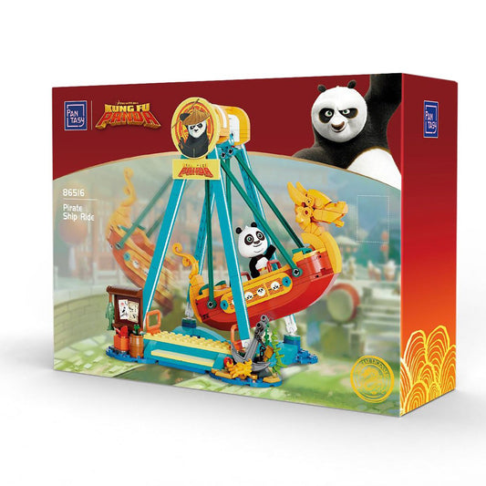 PIRATE SHIP RIDE SET CONSTRUCCION 21 CM KUNG FU PANDA ADVENTURE PARK SERIES