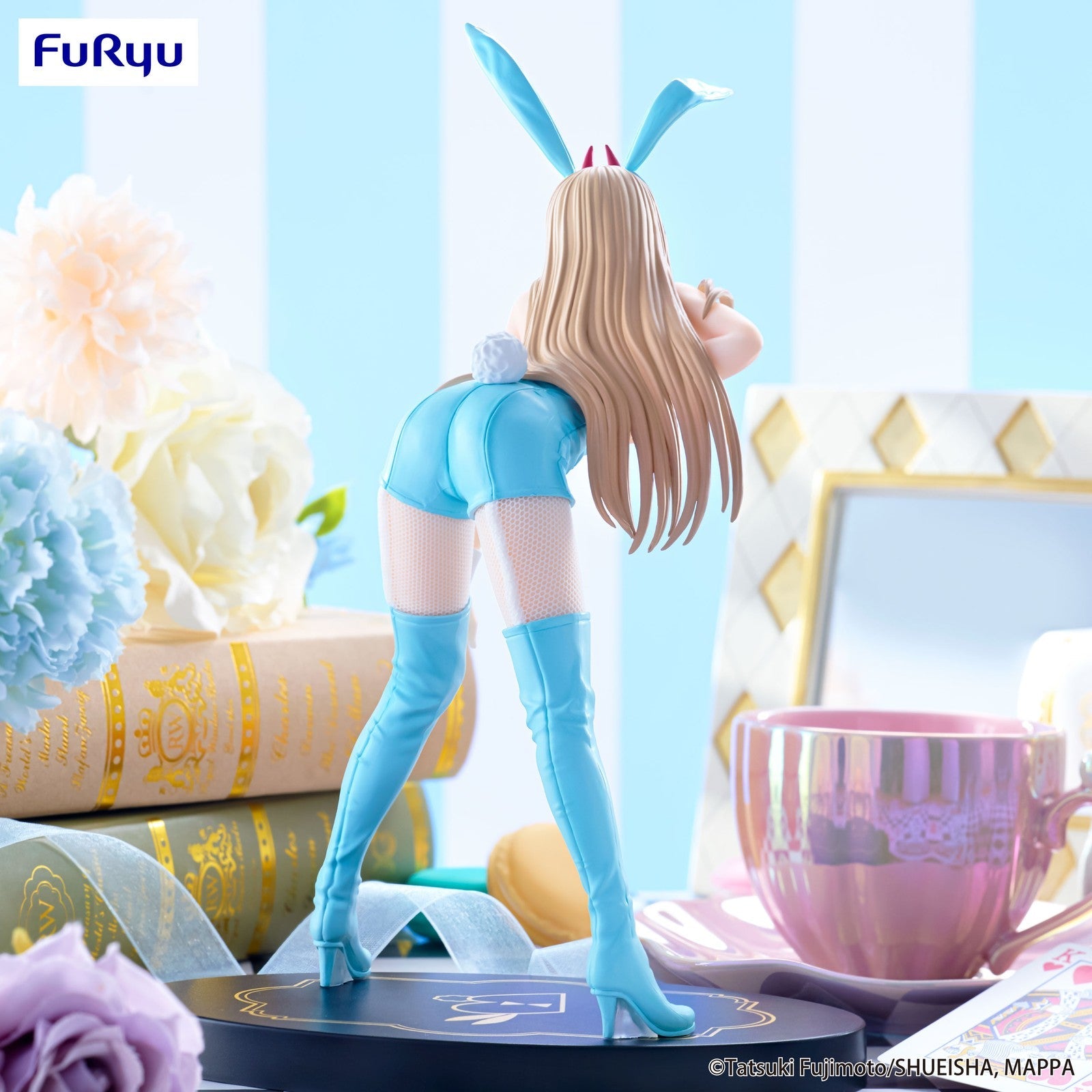POWER LIGHT BLUE COLOR VERSION BICUTE BUNNIES FIGURA 25 CM CHAINSAW MAN
