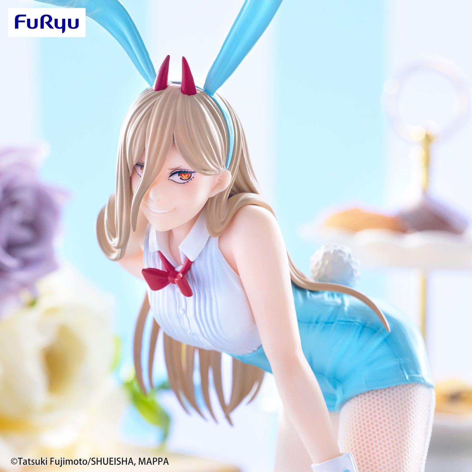 POWER LIGHT BLUE COLOR VERSION BICUTE BUNNIES FIGURA 25 CM CHAINSAW MAN