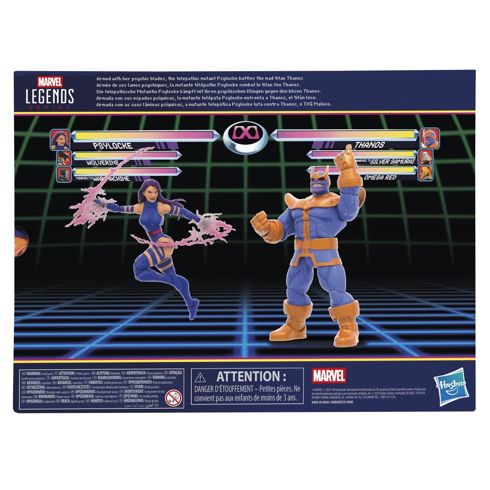 PSYLOCKE VS THANOS PAK 2 FIGURAS 15 CM GAMERVERSE MARVEL LEGENDS SERIES
