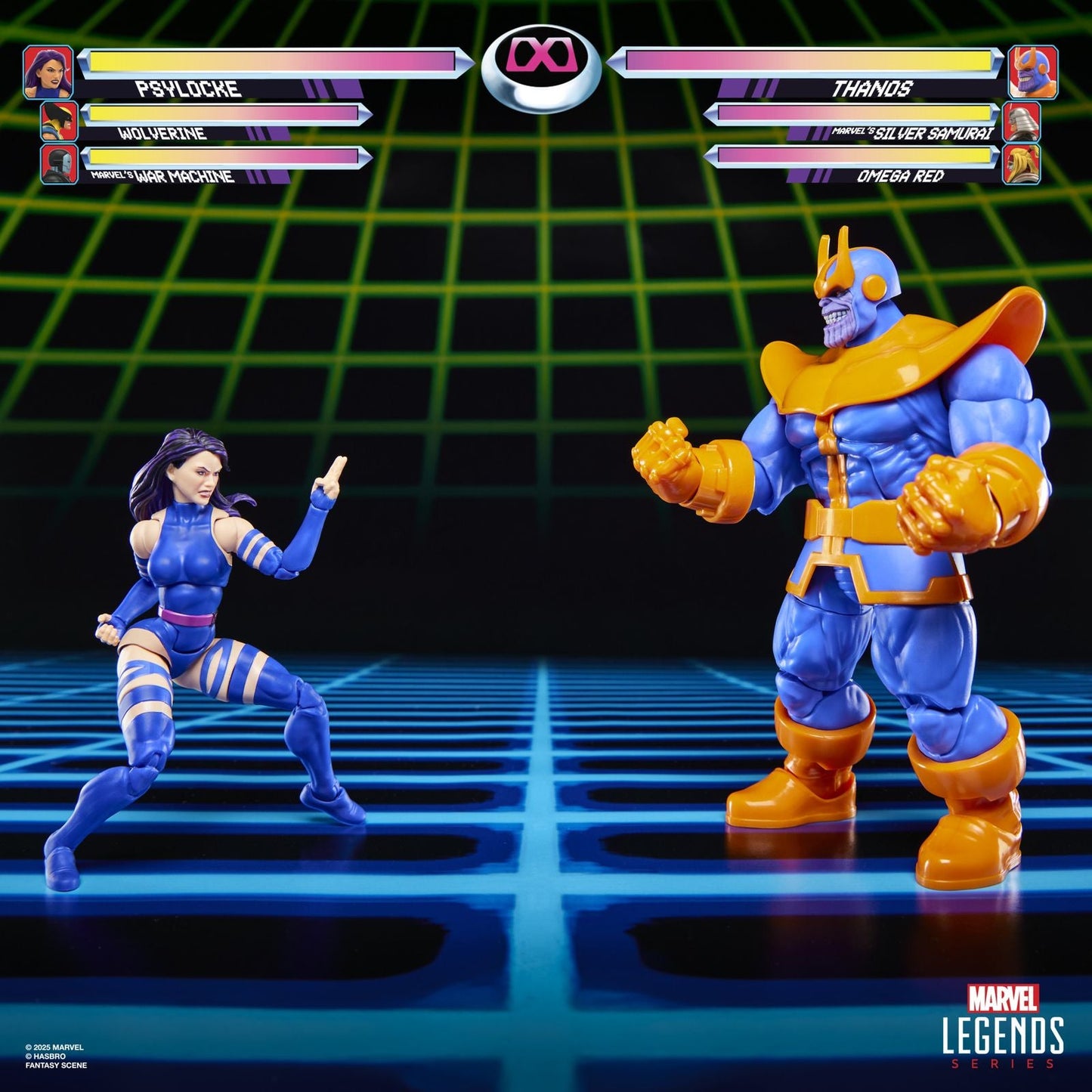 PSYLOCKE VS THANOS PAK 2 FIGURAS 15 CM GAMERVERSE MARVEL LEGENDS SERIES