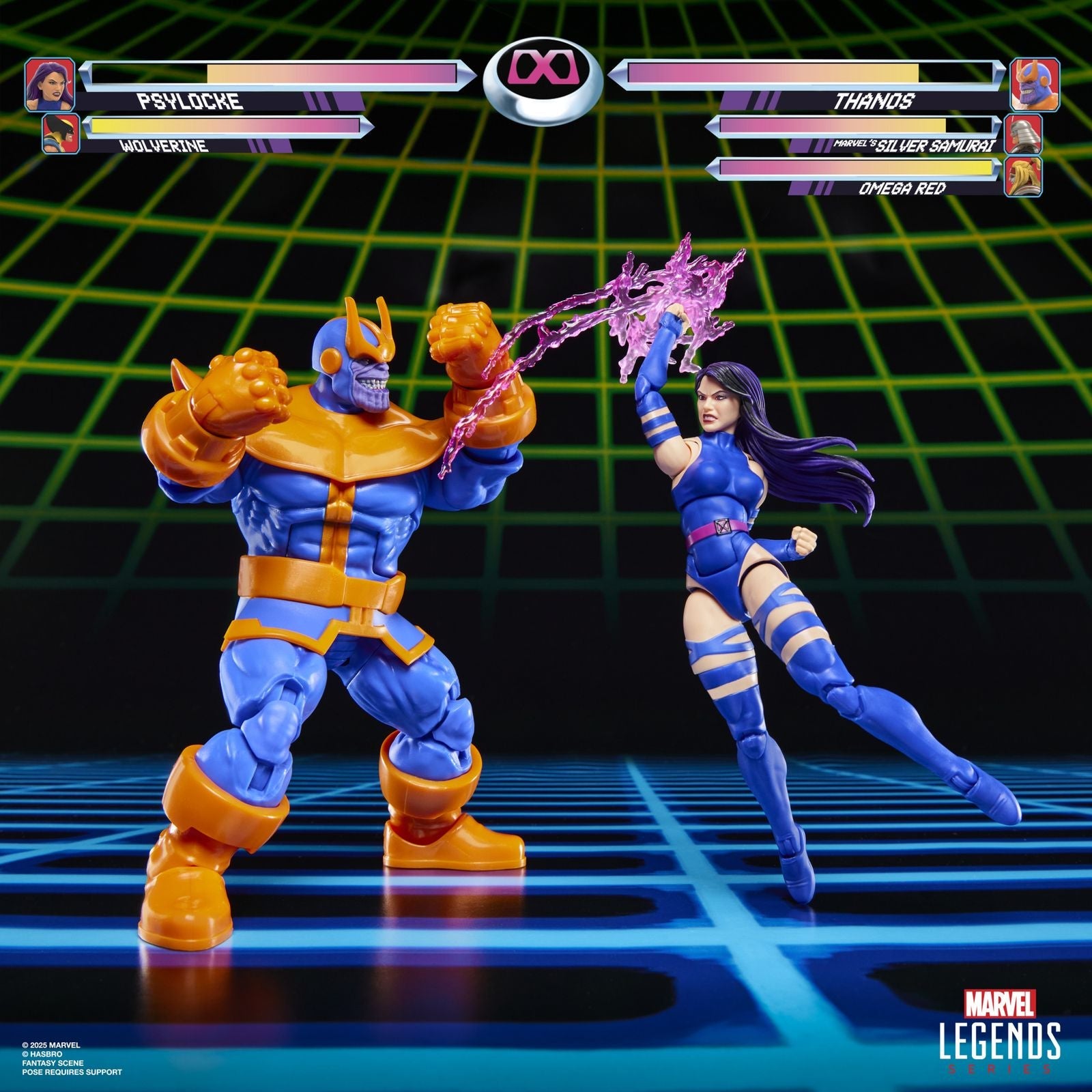 PSYLOCKE VS THANOS PAK 2 FIGURAS 15 CM GAMERVERSE MARVEL LEGENDS SERIES
