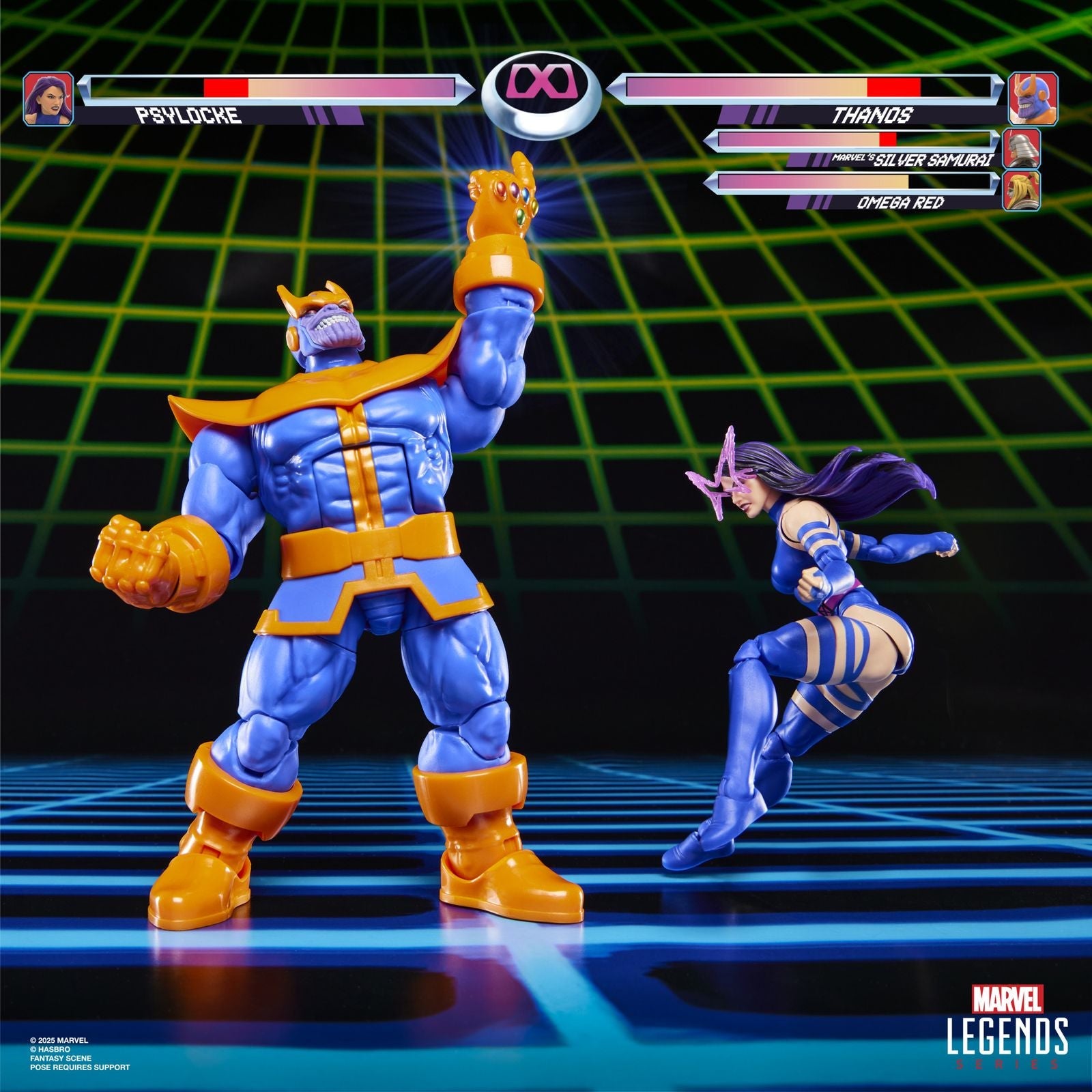 PSYLOCKE VS THANOS PAK 2 FIGURAS 15 CM GAMERVERSE MARVEL LEGENDS SERIES