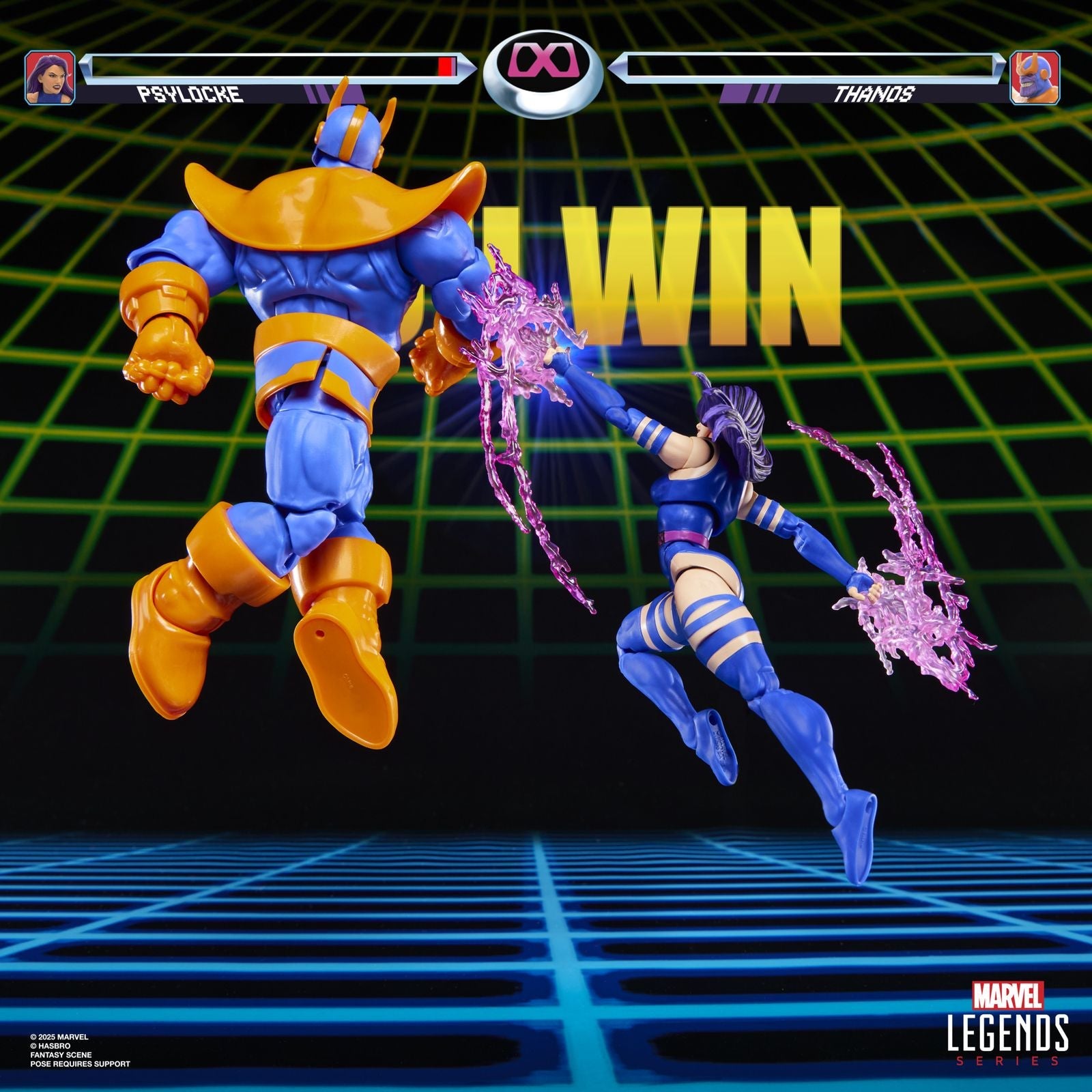 PSYLOCKE VS THANOS PAK 2 FIGURAS 15 CM GAMERVERSE MARVEL LEGENDS SERIES