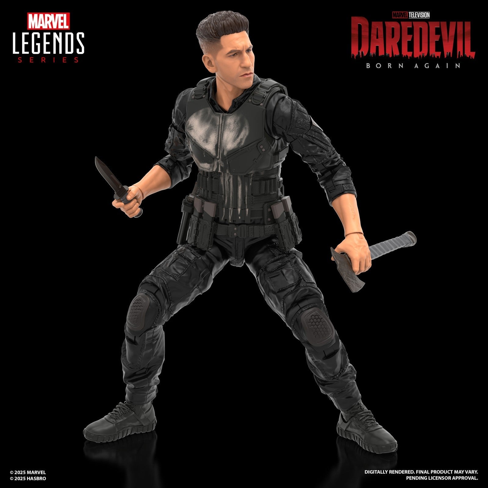 PUNISHER FIGURA 15 CM DAREDEVIL BORN AGAIN MARVEL LEGENDS SERIES