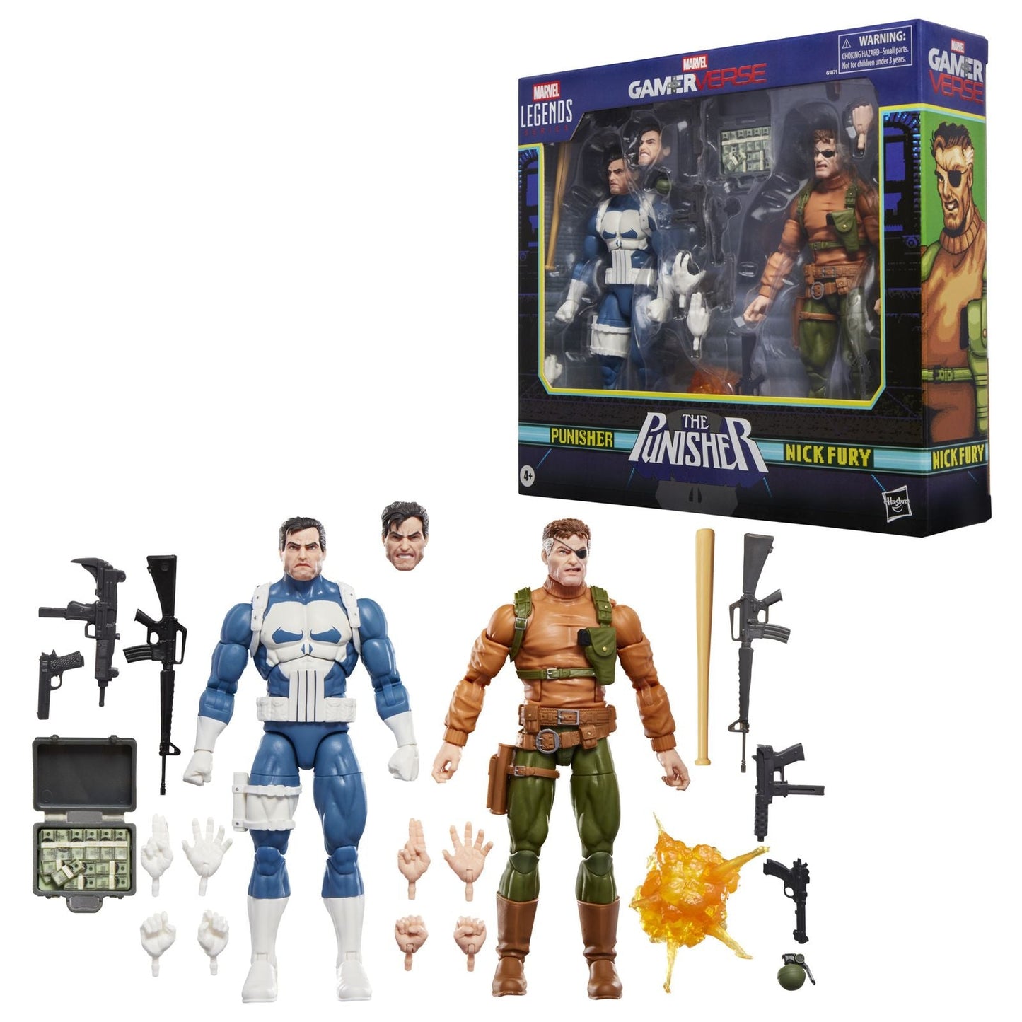 PUNISHER & NICK FURY PACK 2 FIGURAS 15 CM THE PUNISHER GAMERVERSE MARVEL LEGENDS SERIES