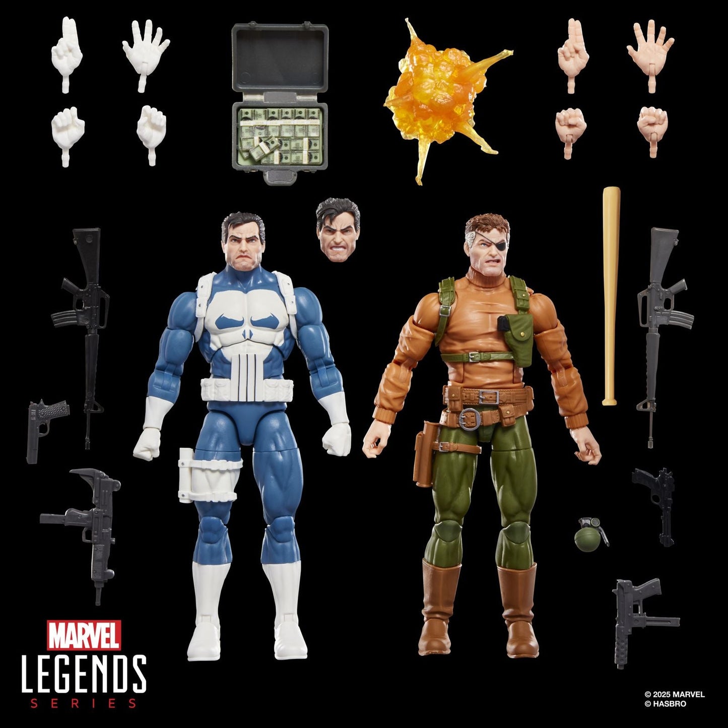 PUNISHER & NICK FURY PACK 2 FIGURAS 15 CM THE PUNISHER GAMERVERSE MARVEL LEGENDS SERIES