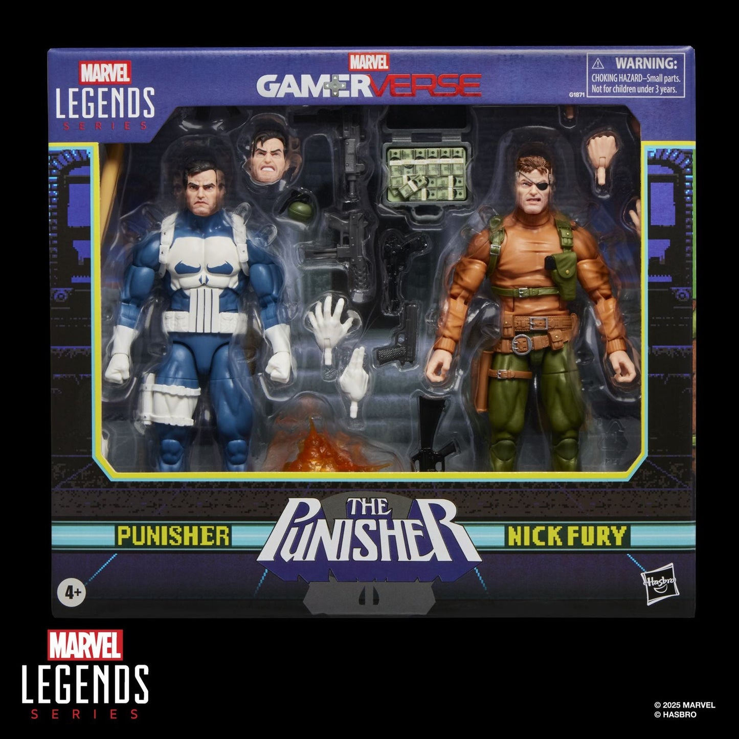 PUNISHER & NICK FURY PACK 2 FIGURAS 15 CM THE PUNISHER GAMERVERSE MARVEL LEGENDS SERIES