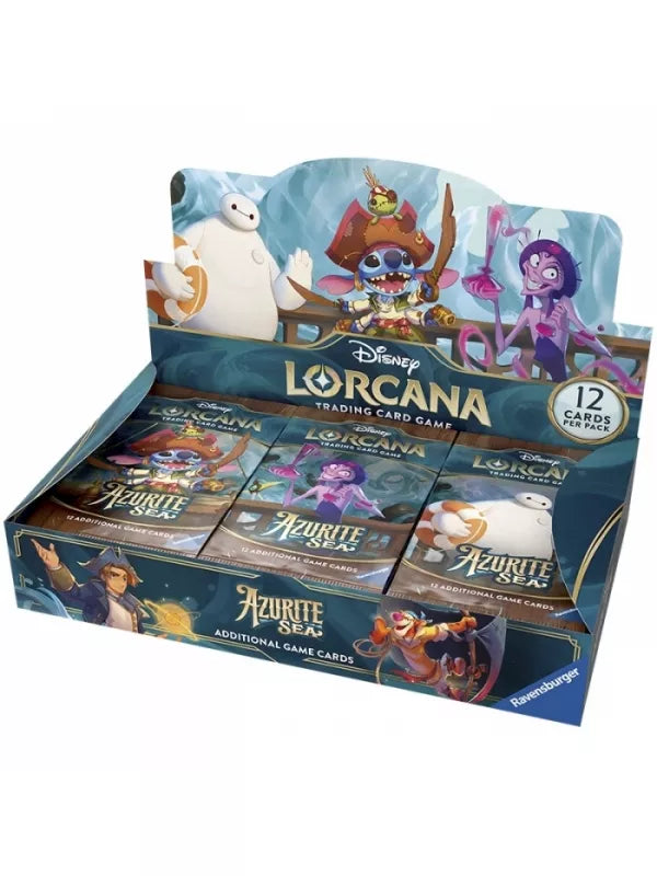 Paquetes de refuerzo (24 unidades) Azurite Sea Inglés - Disney Lorcana TCG