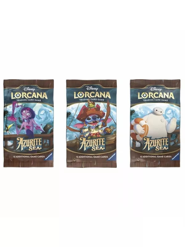 Paquetes de refuerzo (24 unidades) Azurite Sea Inglés - Disney Lorcana TCG