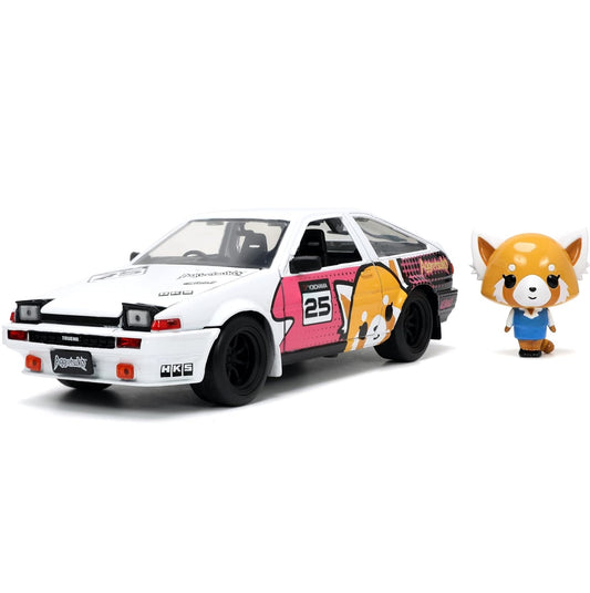 RETSUKO & 1986 TOYOTA TRUENO SET 1/24 SCALE AGGRETSUKO