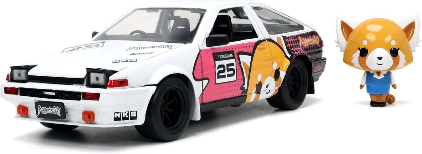 RETSUKO & 1986 TOYOTA TRUENO SET 1/24 SCALE AGGRETSUKO