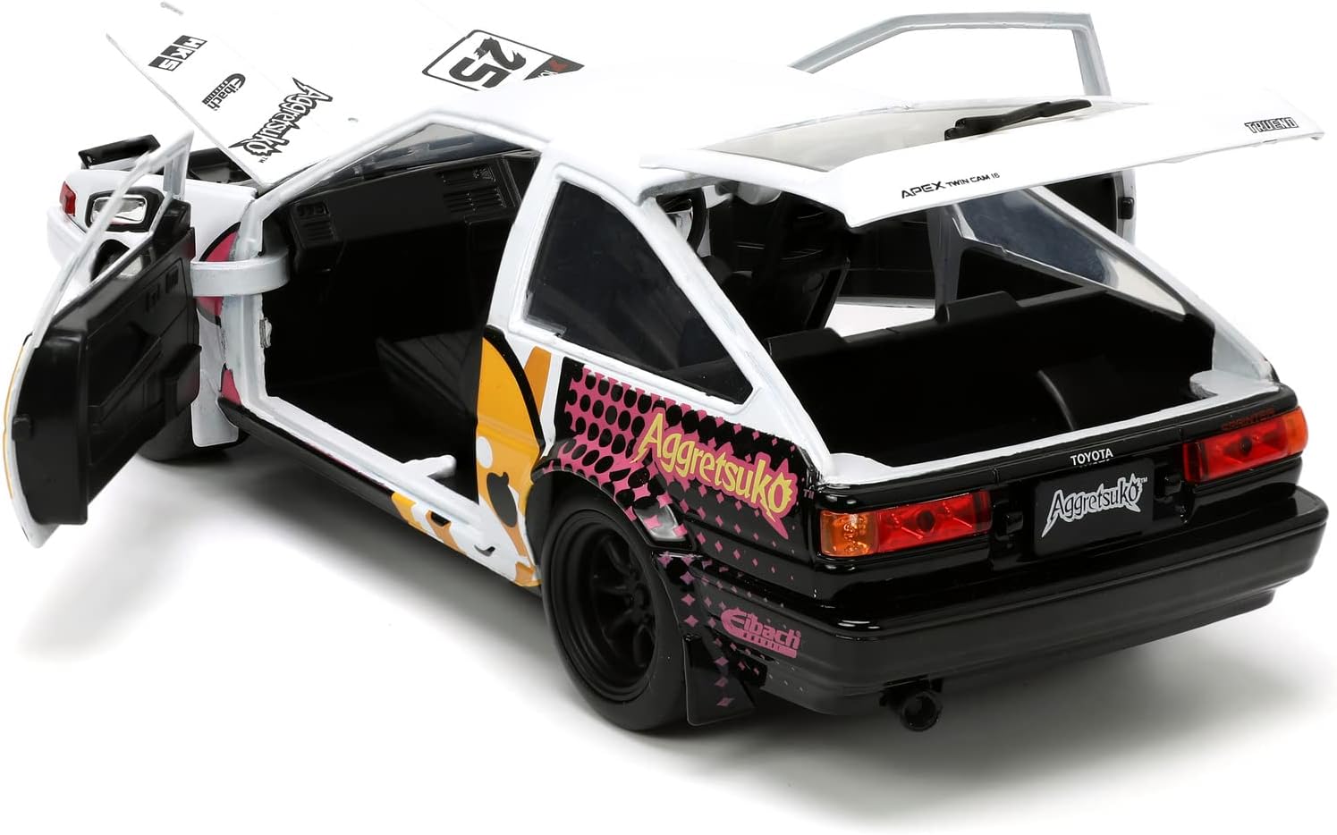 RETSUKO & 1986 TOYOTA TRUENO SET 1/24 SCALE AGGRETSUKO