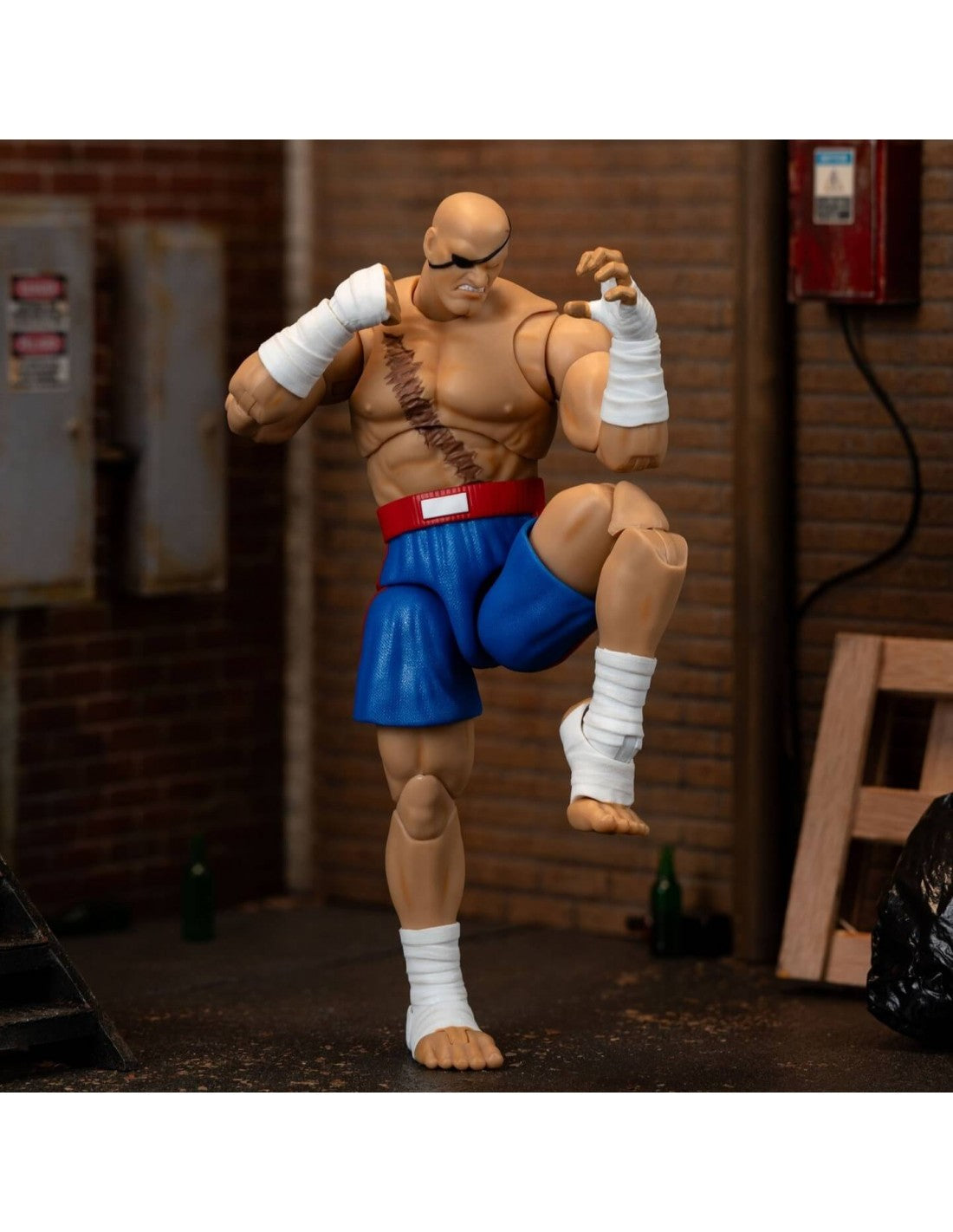 SAGAT FIGURA 19 CM STREET FIGHTER II 