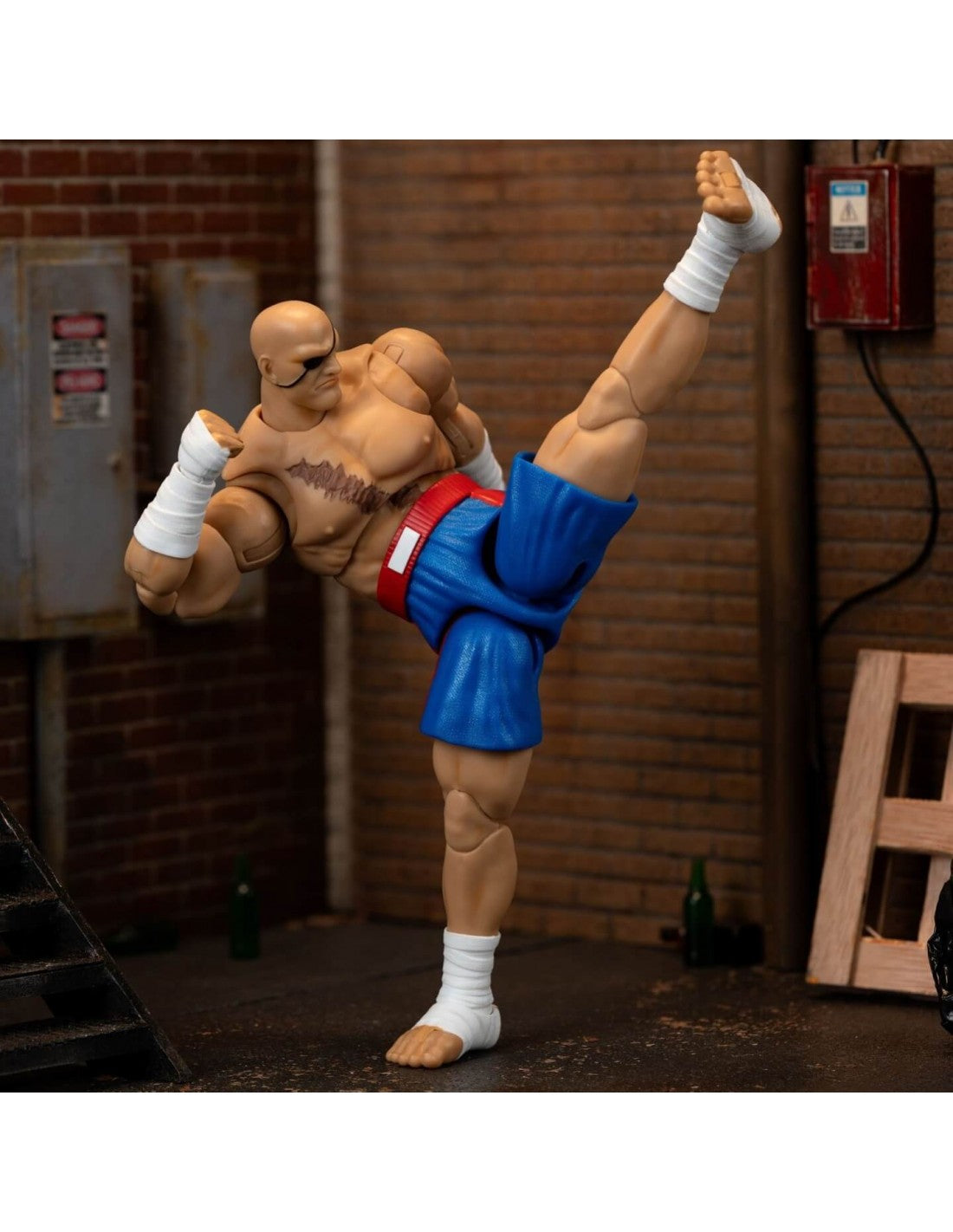 SAGAT FIGURA 19 CM STREET FIGHTER II 