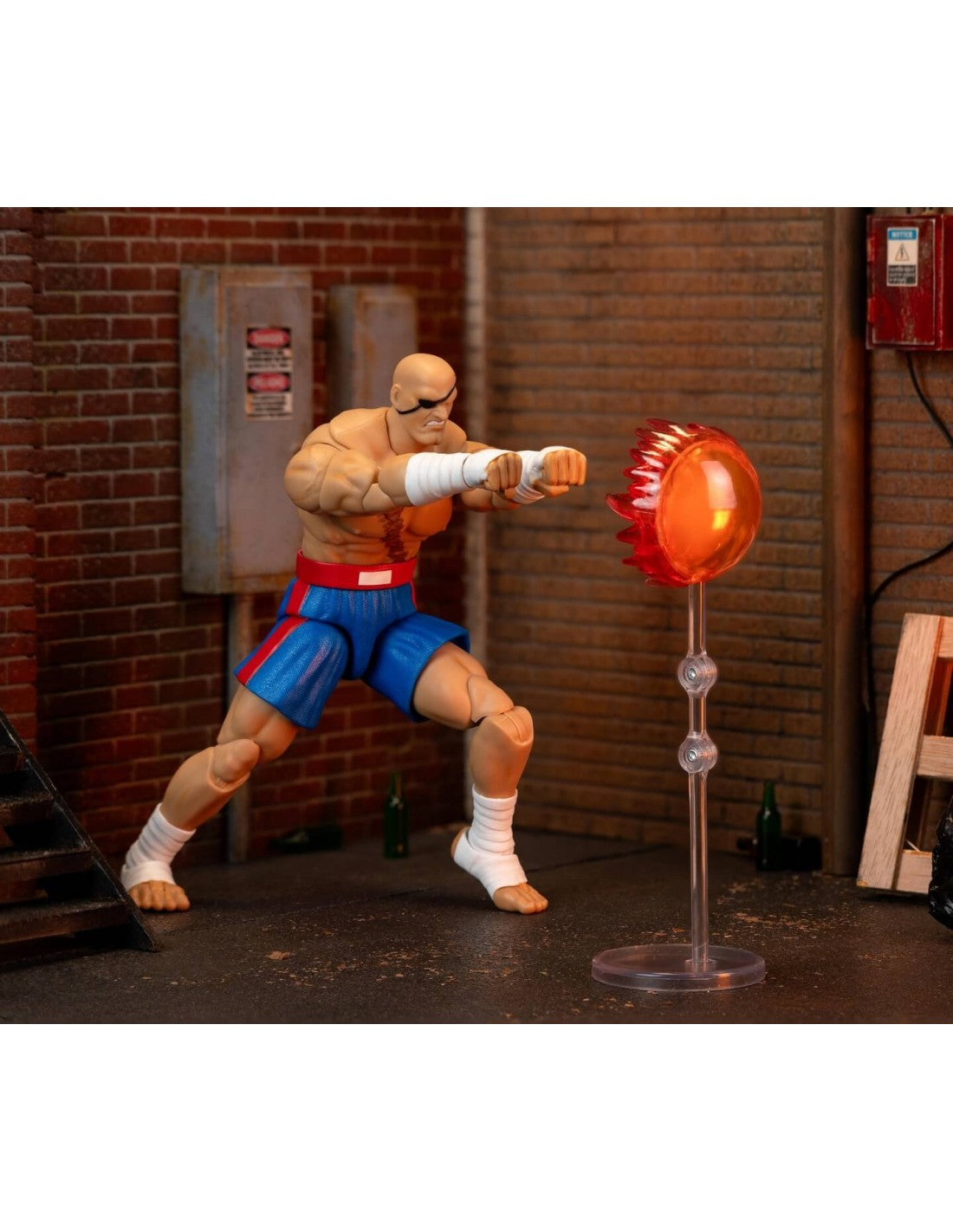 SAGAT FIGURA 19 CM STREET FIGHTER II 