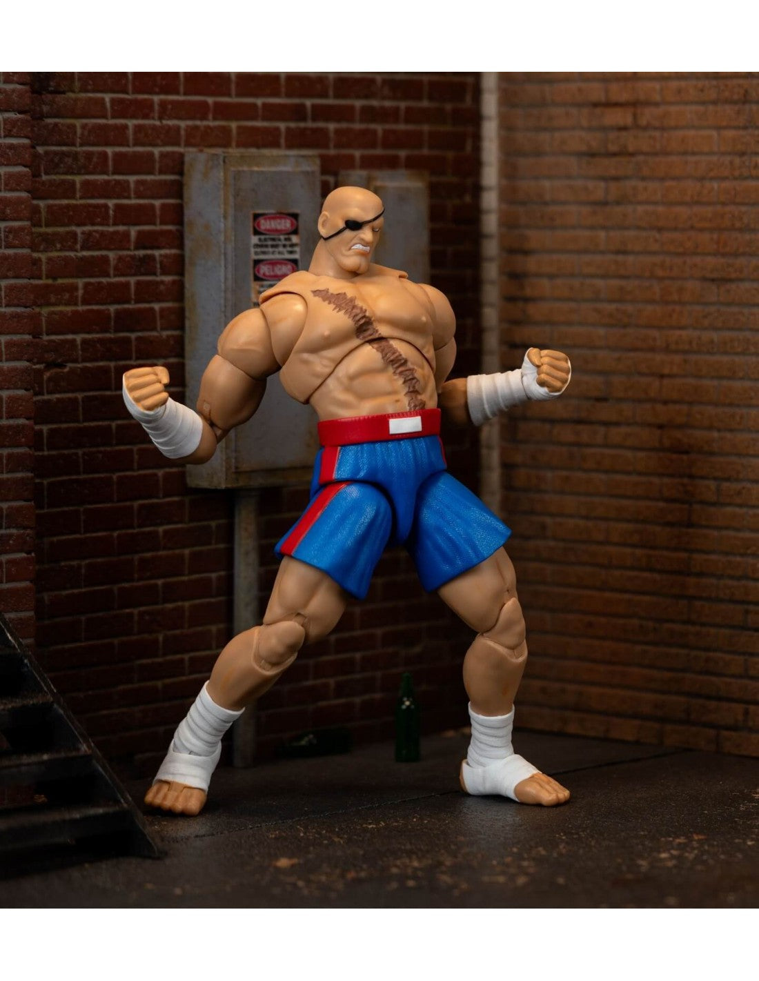 SAGAT FIGURA 19 CM STREET FIGHTER II 