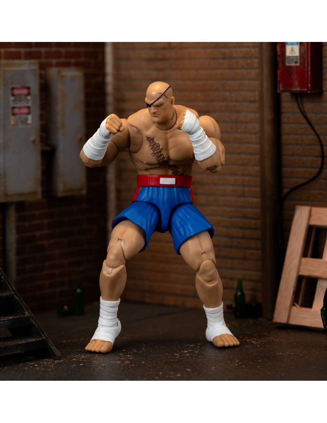 SAGAT FIGURA 19 CM STREET FIGHTER II 