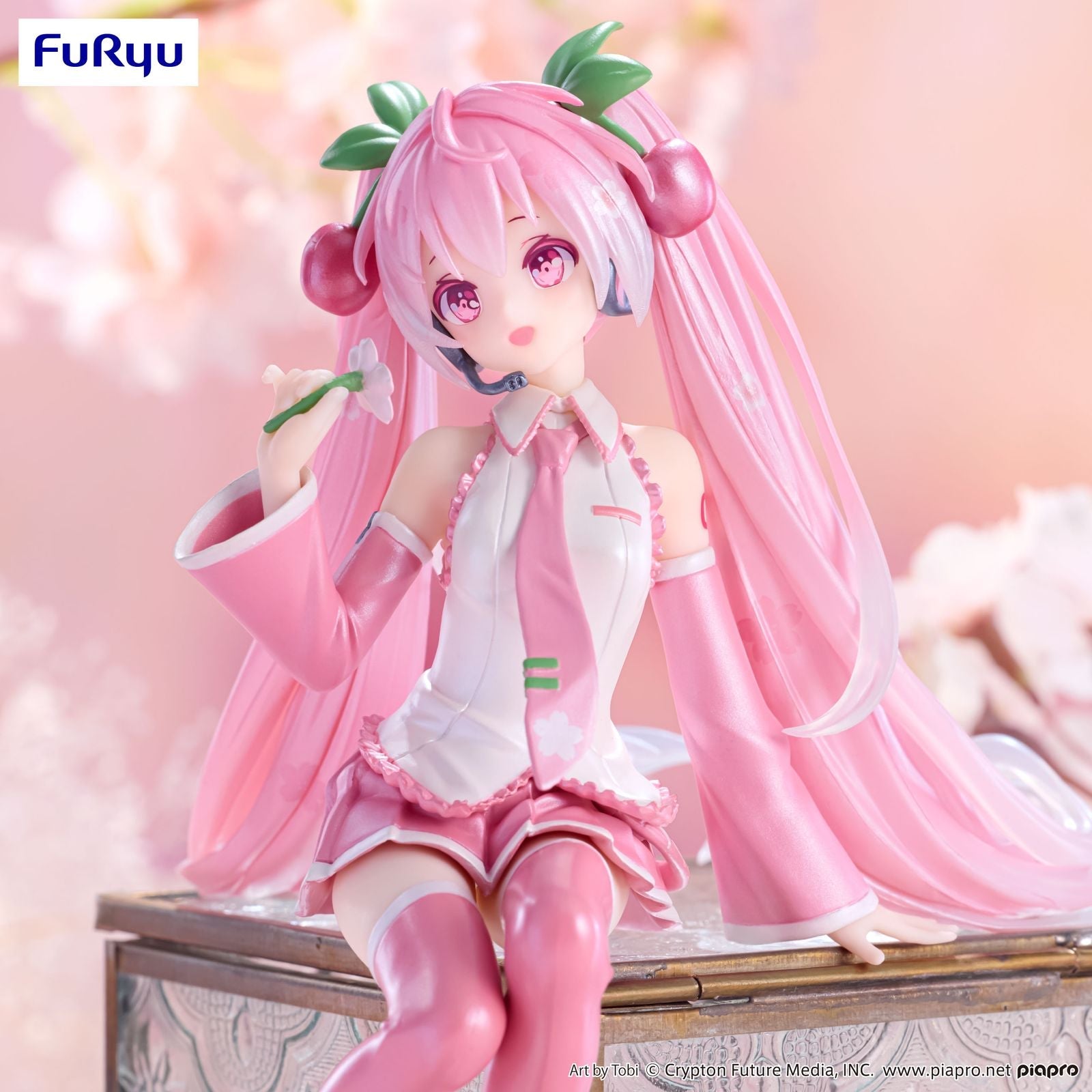 SAKURA MIKU 2024 PEARL COLOR VER. FIG. 15 CM HATSUNE MIKU NOODLE STOPPER