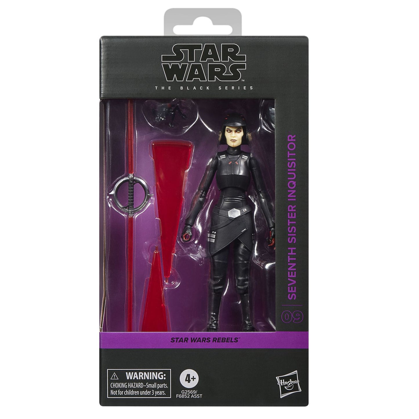 HASBRO - STAR WARS - SEVENTH SISTER INQUISITOR FIGURA 15 CM STAR WARS: REBELS THE BLACK SERIES