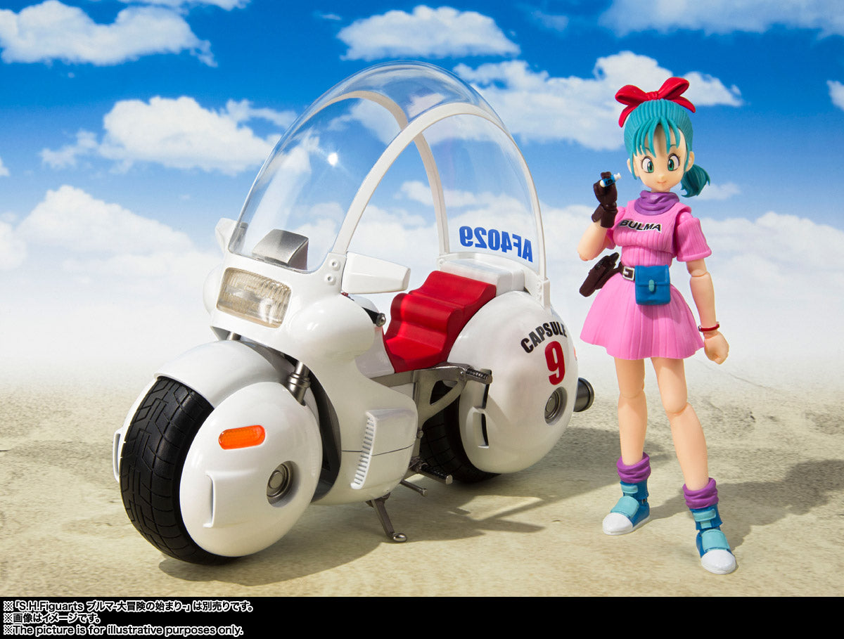 SH FIGUARTS DRAGON BALL BULMA´S MOTORCYCLE HOIPOI CAPSULE 9 REPLICA - Z POP Toys