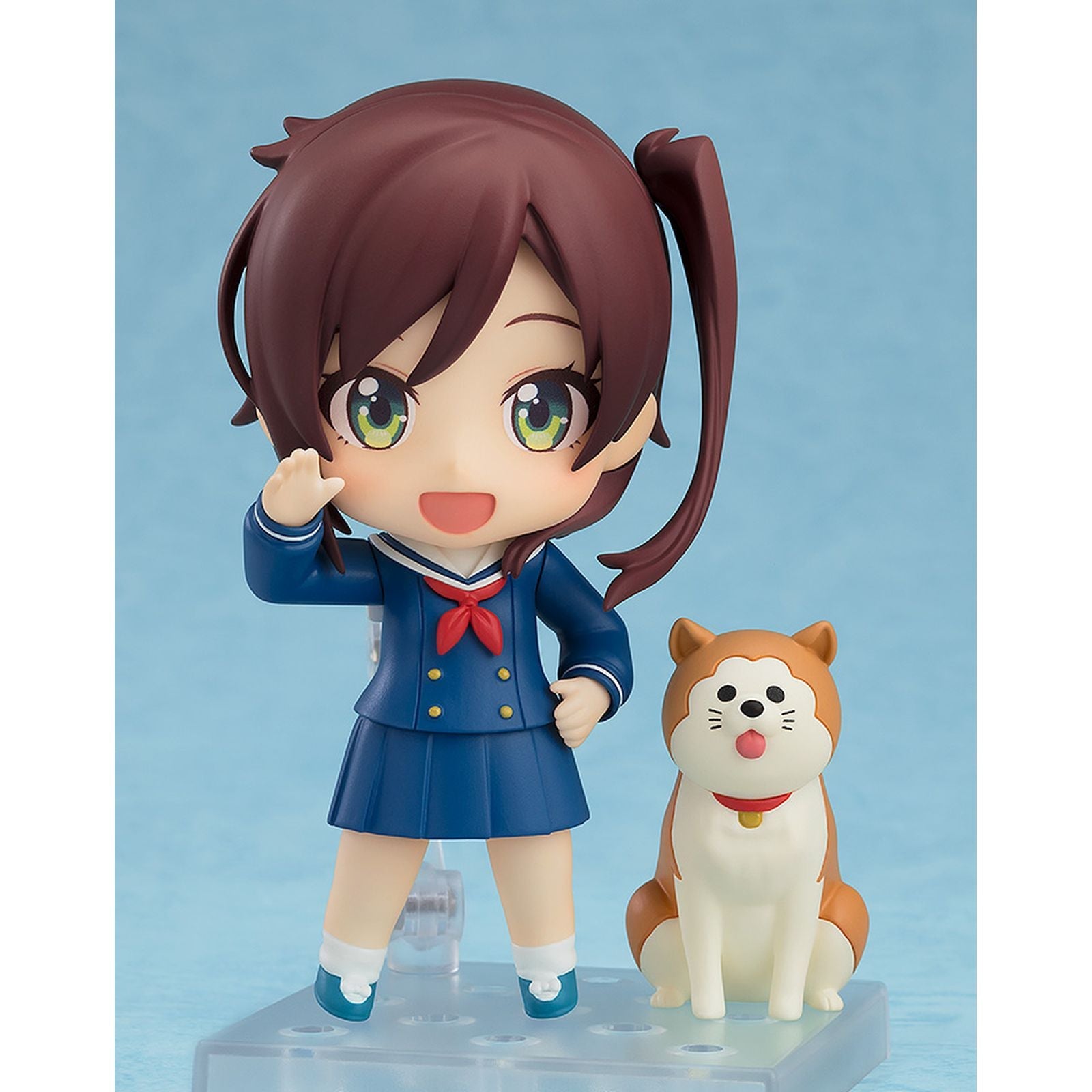 SHIZURU CHIKURA & POCHI FIG. 10 CM TRAIN TO THE END OF THE WORLD NENDOROID BASIC