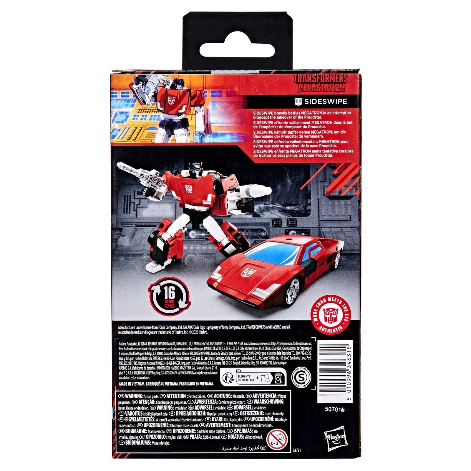 SIDESWIPE FIGURA 11 CM TRANSFORMERS: DEVASTATION STUDIO SERIES